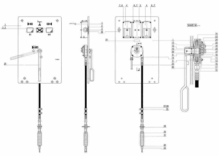 Anzeige-Umstellvorrichtung AV-UV 1008